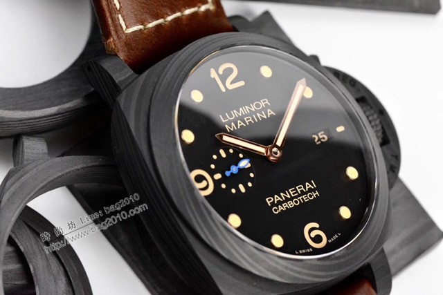 沛納海複刻男士腕表 PAMERA VS碳纖維男表 PAM661  gjs1896